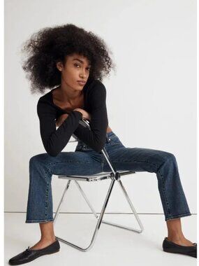 MADEWELL 27 Mid-Rise Kick Out Jeans Denim
